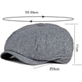 thumbnail image 2 of CoCopeaunts Newsboy Hats for Men Autumn Winter Hat Thick Warm Octagonal Newsboy Cap Retro Artist Painter Beret Hat Flat Ivy Cap, 2 of 7