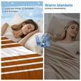 thumbnail image 2 of Burnt Orange White Stripe Cooling Blanket,Lightweight Breathable Summer Throw Blanket with Double Sided Cold Effect,Modern Rustic Vertical Striped Picnic Blankets Bed Sheet for Hot Sleepers 30"x40", 2 of 8