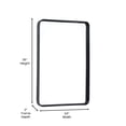 thumbnail image 4 of Flash Furniture Ava Deep Framed Wall Mirror 24"x 36" Black (HMHD22M111YABLK), 4 of 9