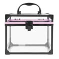 thumbnail image 2 of YAOMOBB Transparent Acrylic Makeup Case Large Capacity Clear Makeup Storage Box Portable Waterproof Organizer for Home and Travel, 2 of 6