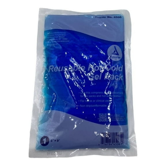 6" x 9" Reusable Hot/Cold Compress Gel Pack - 2 Count by Dynarex (MS-80360)