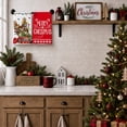 thumbnail image 2 of Sm:)e Believe Cat Christmas Kitchen Dish Towels Set of 2 18x26 Inch Red, 2 of 7