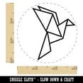 thumbnail image 2 of Origami Paper Bird Self-Inking Rubber Stamp Ink Stamper - Black Ink - Small 3/4 Inch, 2 of 7