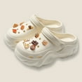 thumbnail image 2 of MIASHUI Sabots à Plateforme Respirants pour Femmes, Chaussures d'Eau de Plage Décontractées et Confortables, Blanc, 10, 2 of 4