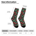 thumbnail image 2 of Fuzoiu Strawberry Print Athletic Crew Socks for Men & Women,Casual Crew Socks,Above Ankle Crew Socks for Business, Casual, 2 of 6