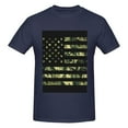 thumbnail image 4 of Bingfone American Flag Camo Men'S Loose Fit Short-Sleeve Pocket T-Shirt, 4 of 7
