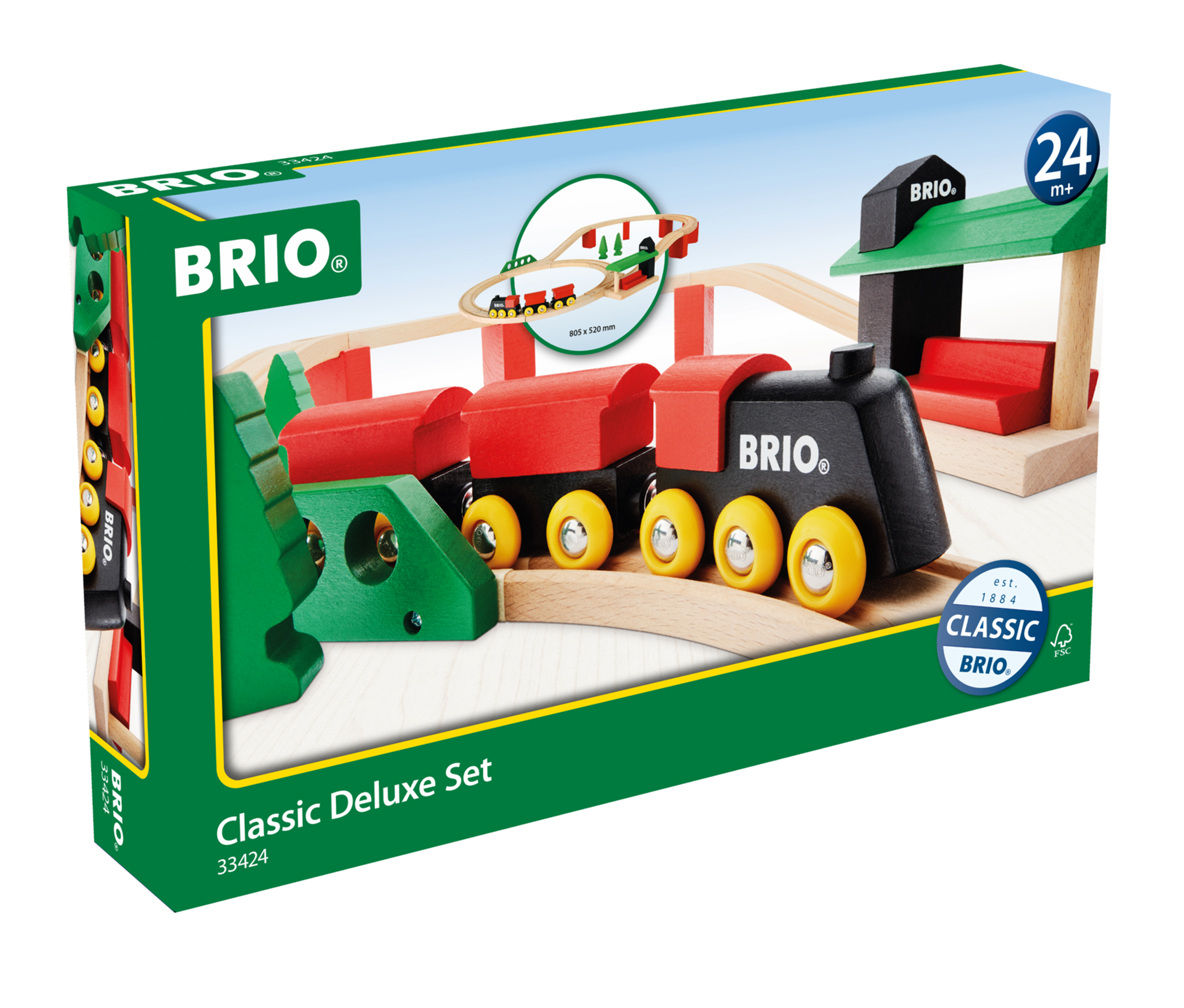 BRIO World Classic Deluxe Wooden Railway Train Set - Ages 2+ - image 3 of 4
