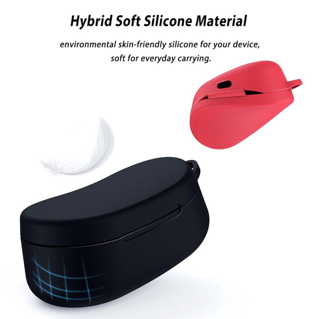 Étuis en Silicone pour Écouteurs avec Porte-Clés, Housses de Protection Sans Fil pour Écouteurs, Housse Résistante aux Rayures, Compatible Bluetooth, Type3
