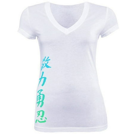 Crossfit Clothing Women Jaco Women’s Kanji Slim Fit V-Neck T Shirt – Yoga Tops for Women MMA Sports Crossfit Martial Arts Gear ()