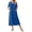 Snorkel Blue, variant on Ekouaer Women Zipper Robes Knit Short Sleeve House Coat Soft Bathrobe Full Length Housecoat Dressing Gown with Pockets