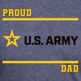 thumbnail image 3 of CafePress - Proud Army Dad Black And Gold T Shirt - Mens Tri-blend T-Shirt, 3 of 4
