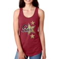 thumbnail image 1 of Golden Glitter Star Art  Racerback Tank Women -Image by Shutterstock, Female x-Large, 1 of 4