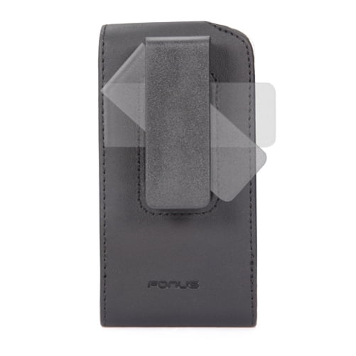 Black Leather Phone Case for iPod Touch 5 4th Gen 3rd Gen 2nd Gen