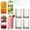 Clear, variant on Drinking Glasses Set of 8, 4 Highball 12oz & 4 Rocks 10oz Gray Glass Cups, Floral Pattern Glassware with Glass Straws