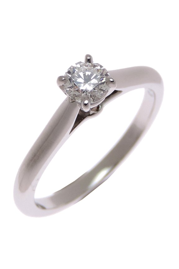 Pre-Owned Cartier #46 0.25ct Diamond 1895 Solitaire Women's Ring, Pt950 Platinum