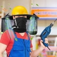 thumbnail image 4 of Hard Hat Sun Shade,Hard Hat Visor Full Brim with Solar Fan,High Visibility Mesh Hardhat Sun Shield with Neck Gaiter,Reflective Strip for Workers Outdoor Summer Protection, 4 of 7