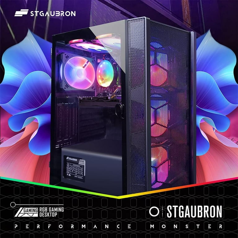 STGAubron Gaming PC,Intel Core i5-10400F up to 4.3G, 16G, 1T SSD