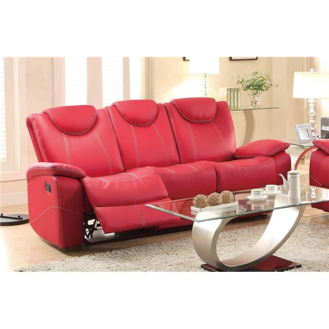 Home Elegance 8524rd 3 38 44 5 X 38 5 X 86 In Talbot Double Reclining Sofa Red Walmart Com Walmart Com