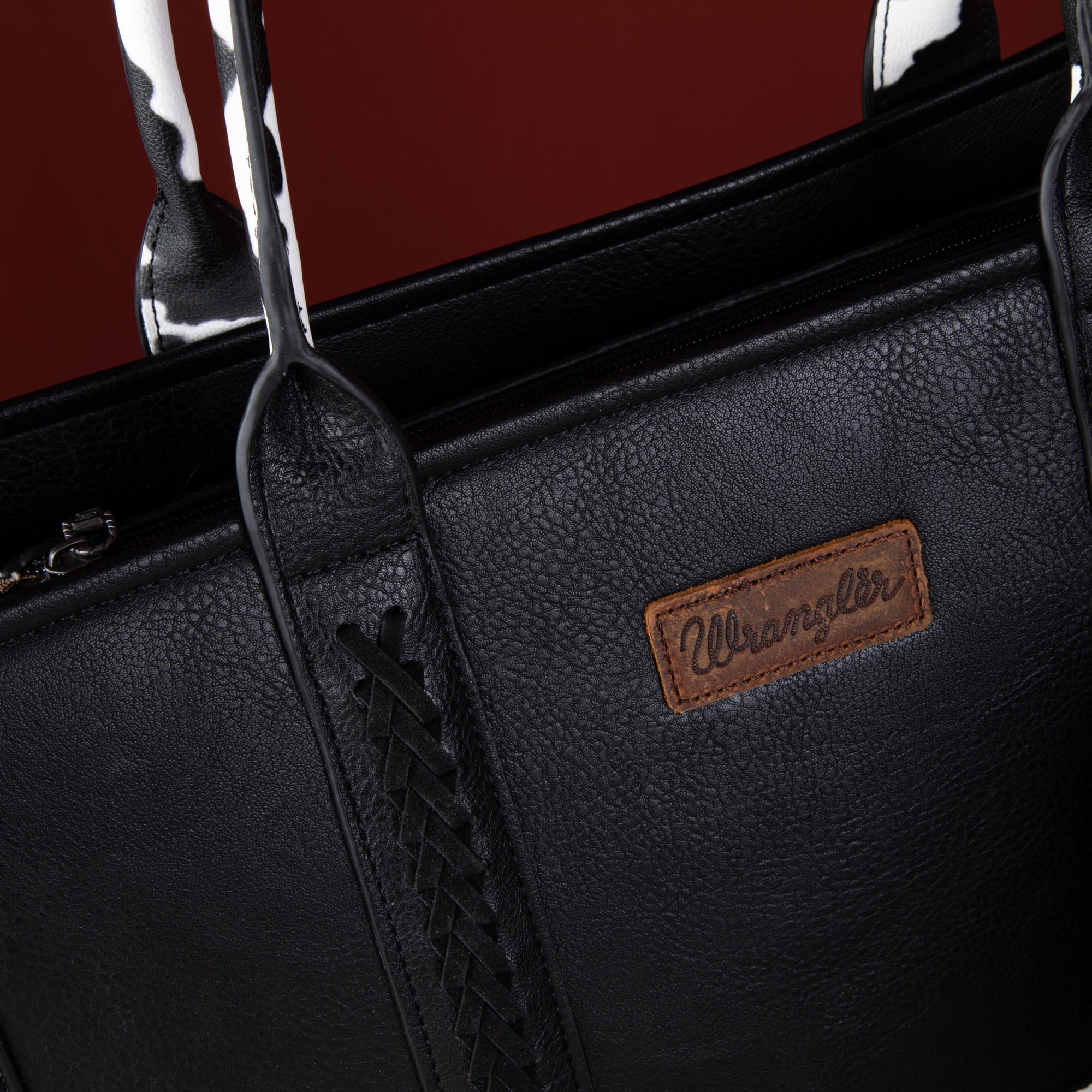 Wrangler Tote Bags for Women Top-handle Handbags and Purses for Women, Black