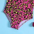 thumbnail image 4 of KAOOCXU Summer Swimwear For Girls Lovely Leopard Printed Sleeveless Square Collar Ruffled Swimsuit One Piece Bathing Suit Lightweight Breathable Beachwear, 4 of 6
