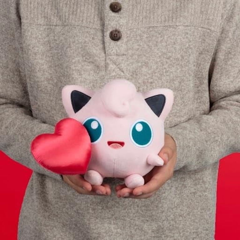 Pokemon 8" Jigglypuff Plush with Heart - Officially Licensed Generation 1  Red & Blue Figure - Soft Stuffed Animal Toy - Gift for Kids, Boys, Girls,  ...