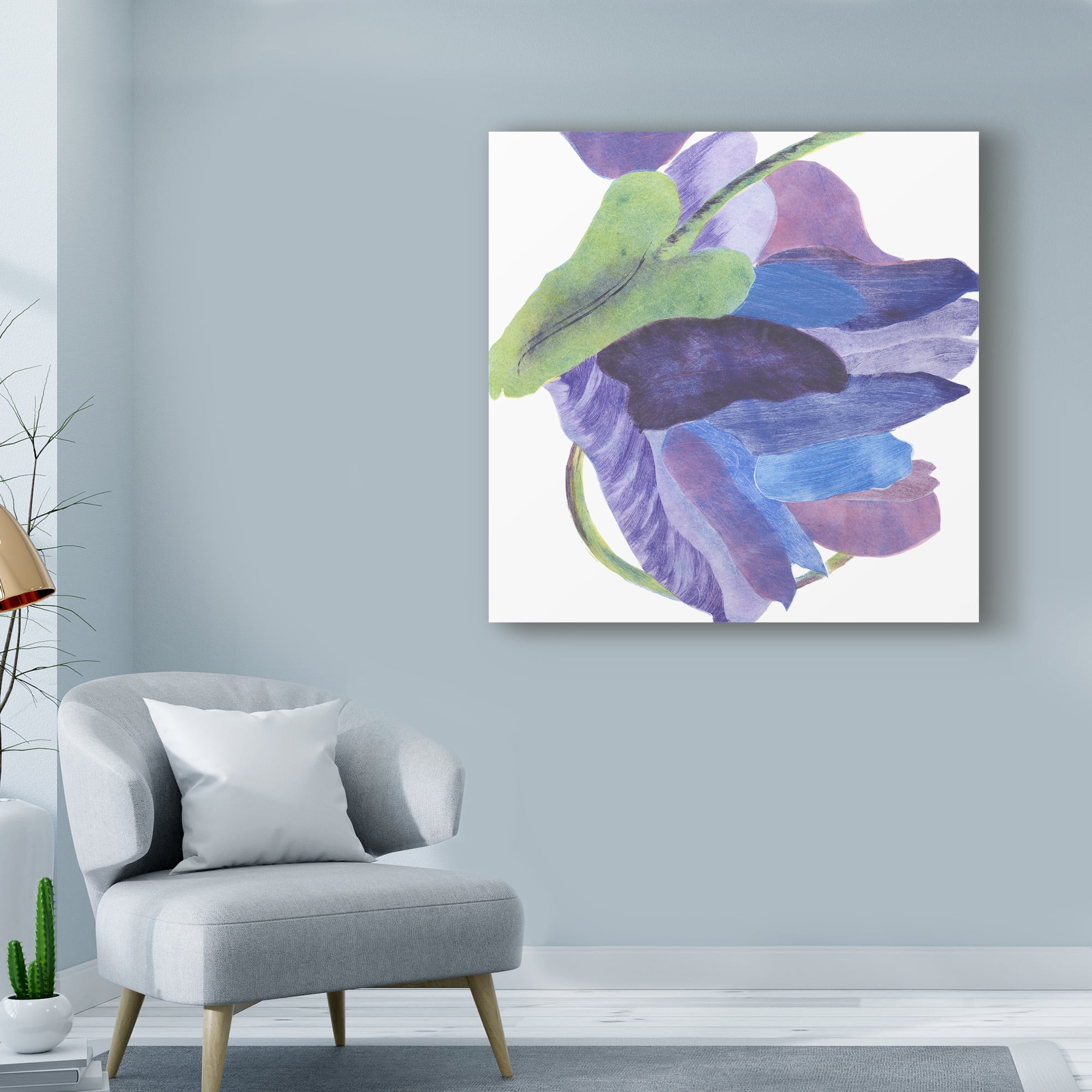 Trademark Fine Art 'Sideways Indigo II' Canvas Art by Carolyn Roth