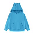 thumbnail image 3 of UDAUDU Kids Boys Girls Cat Ear Hoodies Round Neck Long Sleeve Kawaii Anime Print Hooded Sweater Cute Top Hoodies Pullover Blue 11-12 Years, 3 of 8