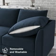 HONBAY Velvet Upholstered Modular Sectional Sleeper Sofa with Storage