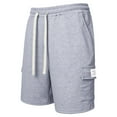 thumbnail image 4 of Kcolen Men's Running Shorts Men's Summer Casual Quarter Length Shorts with Pockets Solid Color Comfortable Lightweight Outdoor Walking Wear Drawstring Casual Work Short, 4 of 6