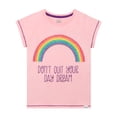 thumbnail image 1 of Harry Bear Girls Rainbow Don't Quit Your Day Dream Short Sleeve T-Shirt Sizes 2T-6, 1 of 3
