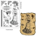 thumbnail image 2 of Sellos transparentes Victoria, sello de silicona transparente Victoria Corner Feathers Fans Butterfly, 2 of 9