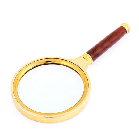 Handheld Metal Frame 5X Magnifier Magnifying Glass Jewelry Loupe 80mm