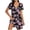 Black Pink Floral, variant on Summer Dresses for Women Casual V Neck Short Sleeve A-Line Midi Dress Boho Beach Floral Print Sundress