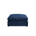 thumbnail image 6 of Rustic Manor Saniyah Navy Linen Ottoman, 6 of 9