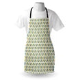 thumbnail image 4 of Pineapple Apron, Repetitive Style Colorful Ananas Motifs Print on Plain Backdrop, Unisex Kitchen Bib with Adjustable Neck for Cooking Gardening, Adult Size, Seafoam and Pale Vermilion, by Ambesonne, 4 of 4