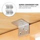 thumbnail image 3 of unbranded 12Ud Escuadras Para Muebles De Ángulo Recto De Inoxidable Resistente, 3 of 7