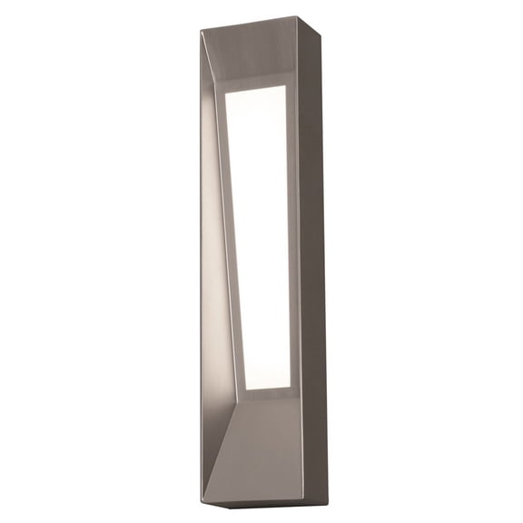 AFX  Rowan 18-inch ADA Satin Nickel LED Wall Sconce, White Acrylic Shade