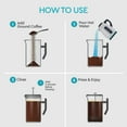 thumbnail image 3 of Belwares French Press Coffee Maker 50 oz, Stainless Steel French Press Coffee Press with Double Wall Filtration, 3 of 8
