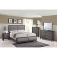 thumbnail image 3 of InRoom Furniture B6570-D Wood Dresser, Gray & Oak, 3 of 4