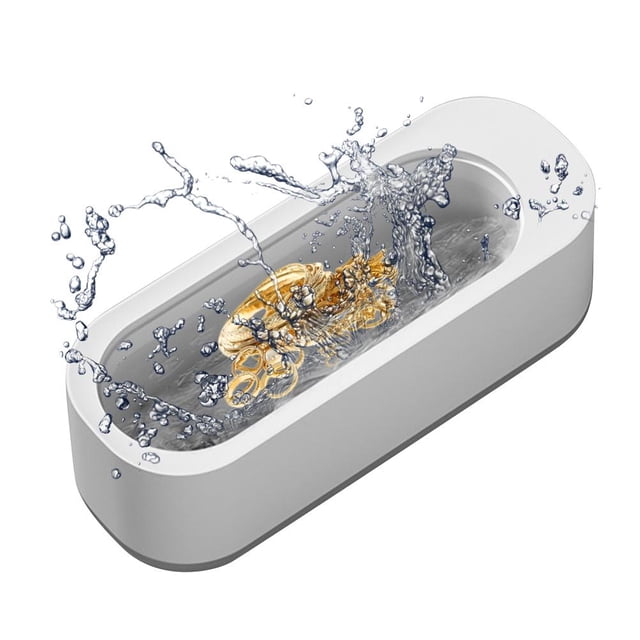 Limpiador ultrasónico de joyas, máquina de limpieza ultrasónica automática profesional para limpiar joyas, anillos y gafas.