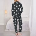thumbnail image 6 of Wukai Turtle Print Women's Pajama Set - Soft Long Sleeve Sleepwear for Comfort and Style-Medium, 6 of 9