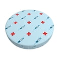 thumbnail image 1 of Disketp Syringe And Red Cross Funda Redonda para Taburete, Funda de Cojín para Silla de Bar Suave y Elástica-14 inch, 1 of 1