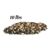 Wild Bird Seed Mix, Deluxe Blend with Fruit, 10 lb Bag, Premium Wild Bird Food with Sunflower Seed, Milo, Peanuts & Real Fruit Pieces, High-Protein Mix for Woodpeckers, Wrens & Flickers