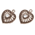 thumbnail image 4 of Colgante hueco CUTICAT 5pcs Rhinestone Decoración DIY para Ropas Bolsas Café, 4 of 8