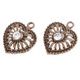 thumbnail image 4 of de 5pcs de Colgante de Pendiente Colr de Rhinestone Hueca Decoración DIY para Ropas Bolsas café Hugo Colgante hueco, 4 of 8