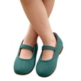 thumbnail image 2 of Toddler Girls Princess Flat Shoes, Non Slip Soft Comfort Sole Slip On Lightweight Dress Footwear for Everyday Use Green 2 Years, 2 of 7