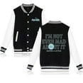 thumbnail image 3 of Freya Skye Merch “Not Even Mad About lt”Print  Baseball Jacket – Unisex Graphic Long Sleeve Coat, Casual Streetwear Gift for Music Lovers, 3 of 5