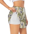 thumbnail image 2 of Haiem Skull Snake Women's 2 in 1 Running Shorts - Lightweight Athletic Workout Gym Yoga Breathable Sports Shorts Liner with Phone Pockets-Large, 2 of 9