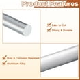 thumbnail image 4 of Uxcell 3/8"(10mm) Dia Round Aluminum Rod, 16" Long 6063 Aluminum Round Bar Stock, 4 of 5
