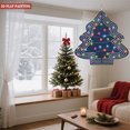 thumbnail image 2 of Metal Hanging Christmas Tree Wind Spinner - Colorful Geometric Design with Festive Lights for Yard and Garden Decor, 2 of 7